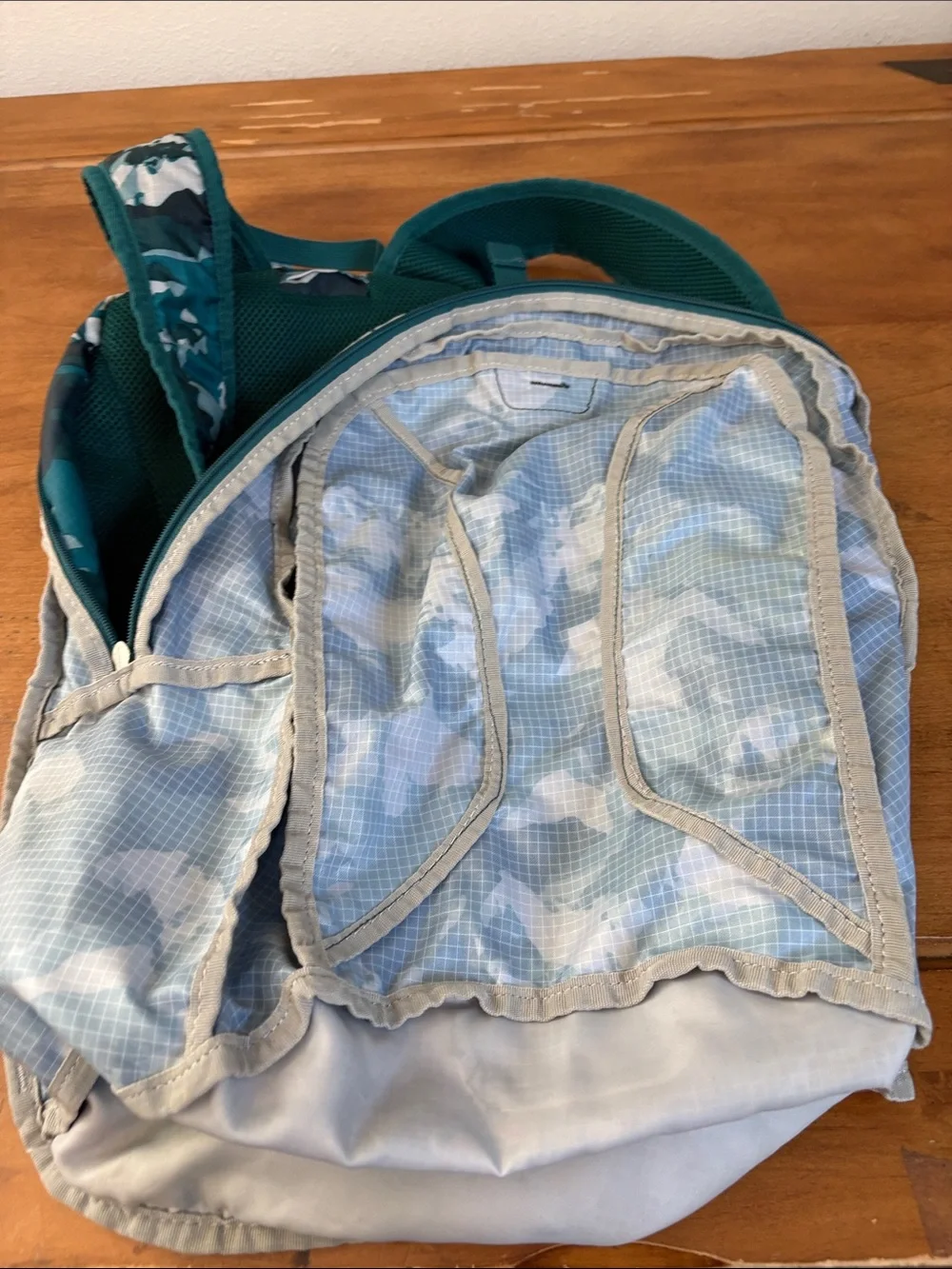 Eddie Bauer Stowaway 30L Teal Camo Backpack